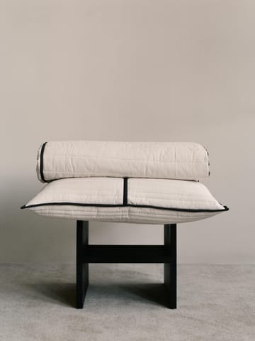 Cuscino trapuntato Vari 60x80 cm - Natural-dark chocolate - Ferm Living