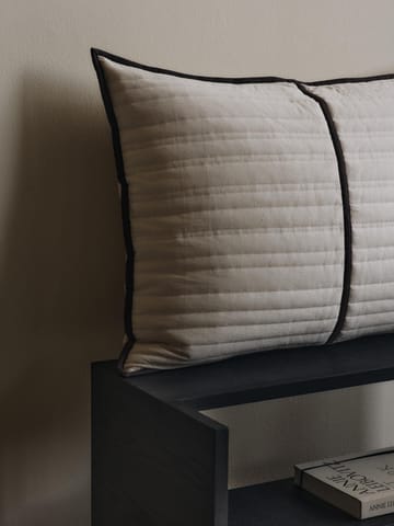 Cuscino trapuntato Vari 60x80 cm - Natural-dark chocolate - Ferm Living