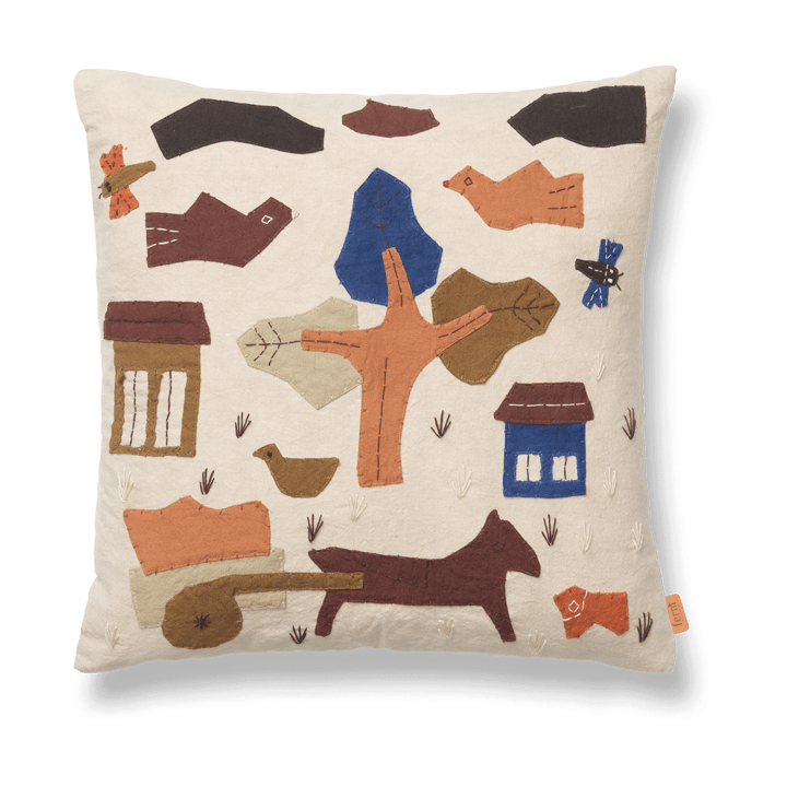 Cuscino Village 40x40 cm - Avorio chiaro - ferm LIVING