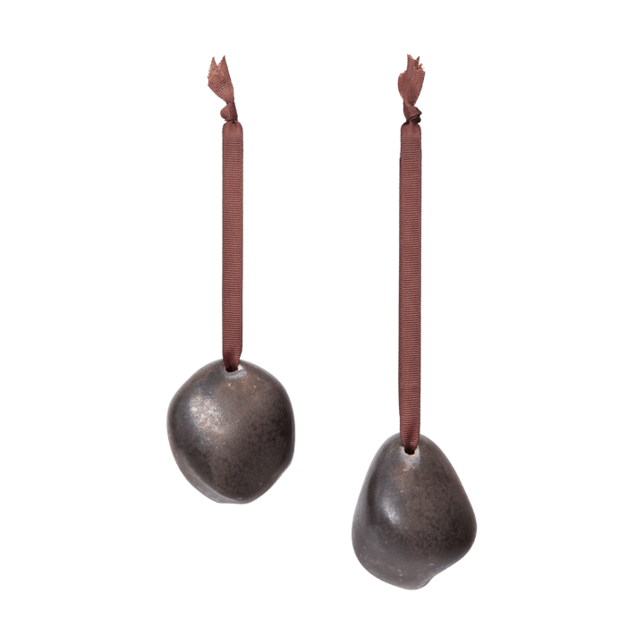 Decorazione natalizia 7 cm Bellure 2 pezzi, Bronzo rustico Ferm Living