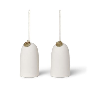 Decorazione natalizia Bell clocka Ø4 cm, confezione da 2 - Off-white - Ferm Living