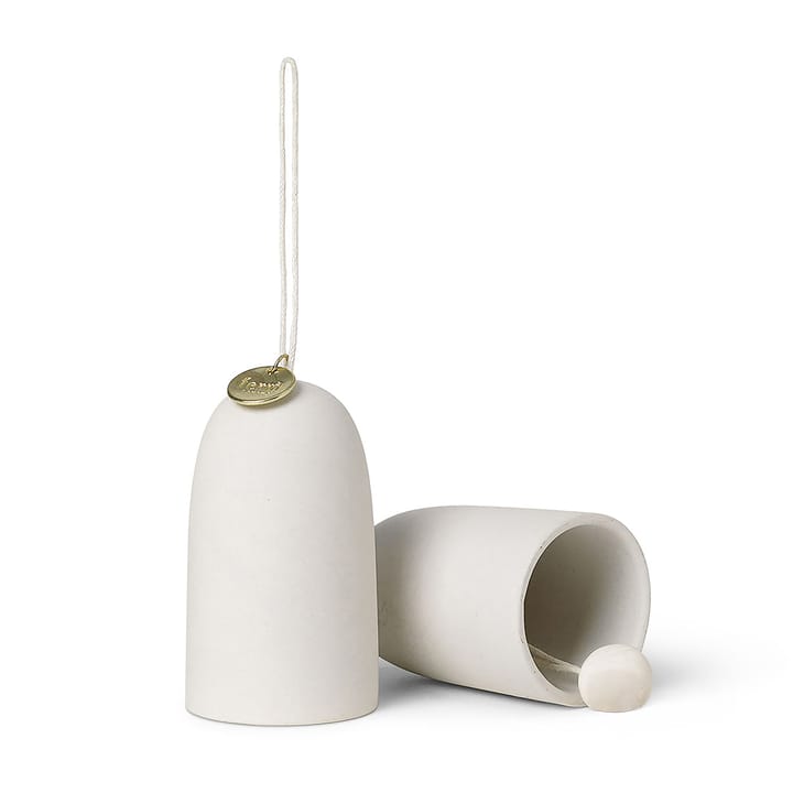 Decorazione natalizia Bell clocka Ø4 cm, confezione da 2, Off-white Ferm Living