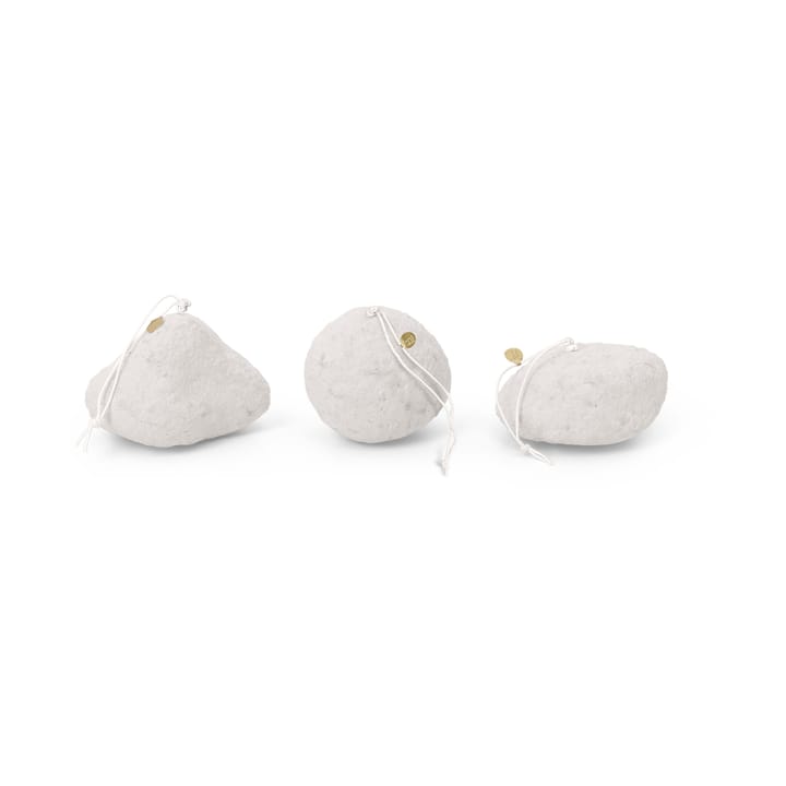 Decorazione natalizia Snowball Ornaments, 3 pezzi - Bianco - Ferm LIVING