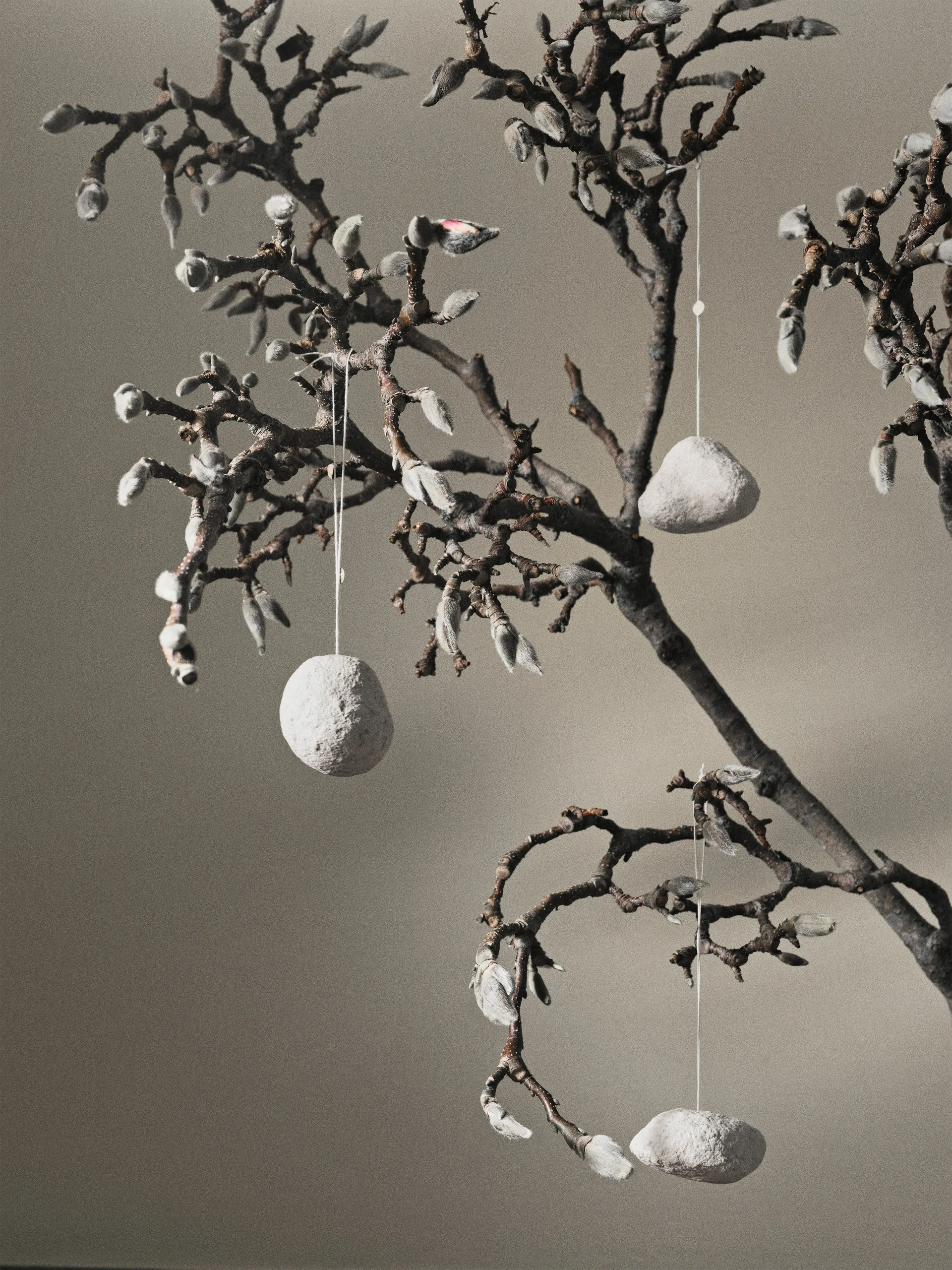 Decorazione natalizia Snowball Ornaments, 3 pezzi, Bianco Ferm Living