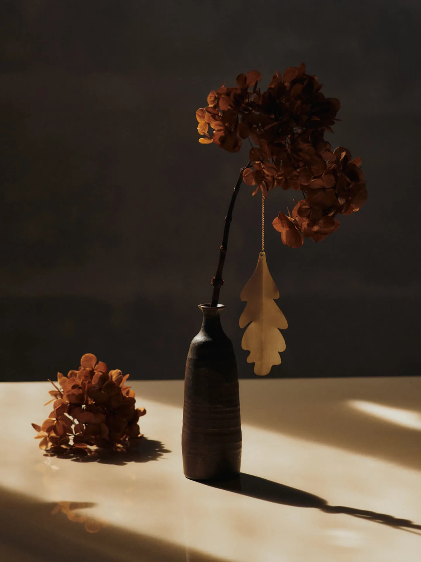 Decorazioni Oak leaf 13,5 cm 4 pezzi, Ottone Ferm Living