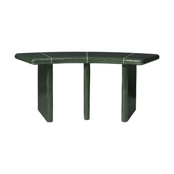 Deya curved panca da seduta - Verde scuro, 110x40x45,5 cm - Ferm Living