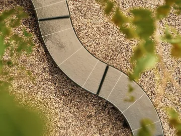 Deya curved panca da seduta - Verde scuro, 110x40x45,5 cm - Ferm Living