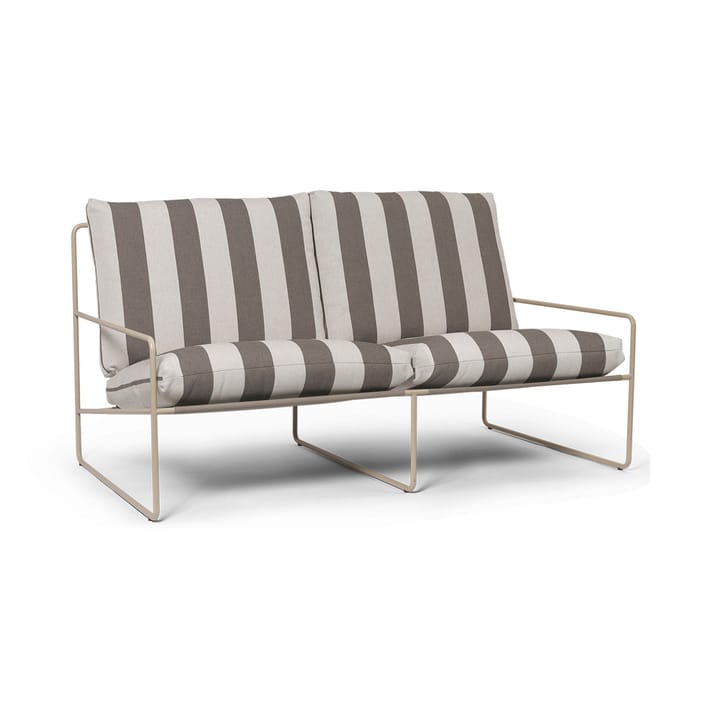 Divano a 2 posti Desert - Cash stripe-chocolate - Ferm LIVING