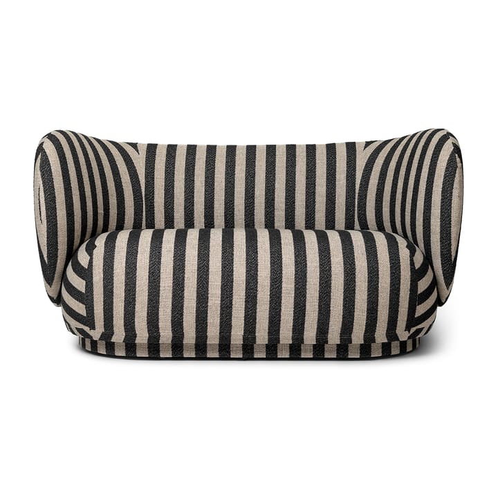 Divano a 2 posti Rico - Louisiana sand black - Ferm LIVING