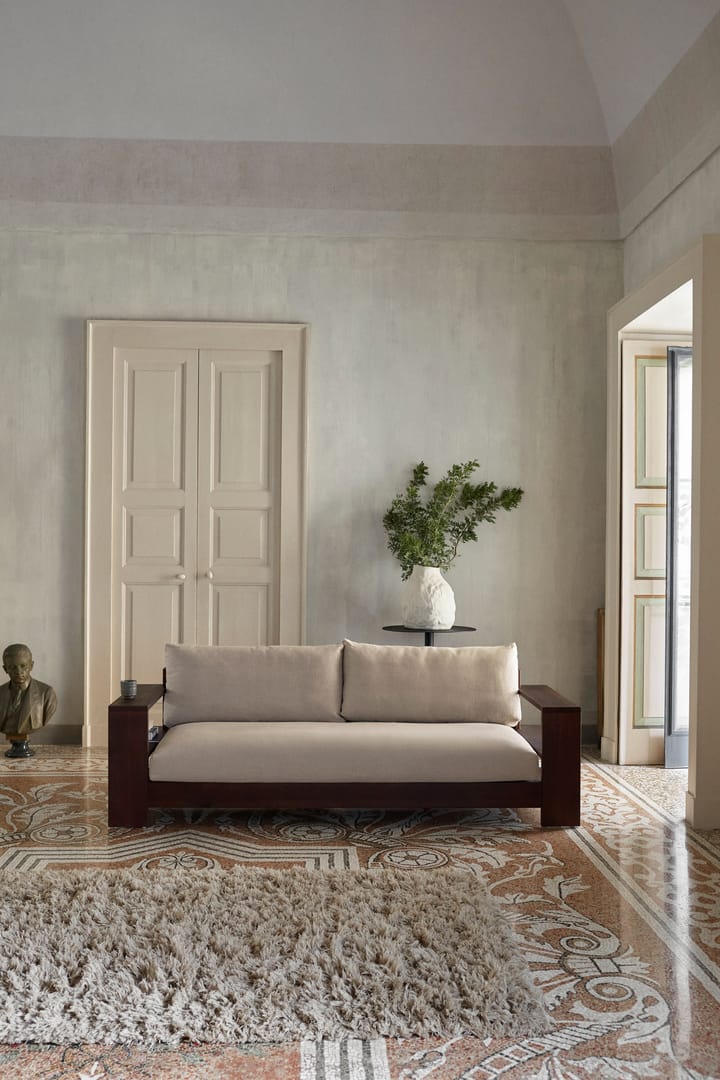 Divano Edre in lino classico, Dark Stained-Natural Ferm Living