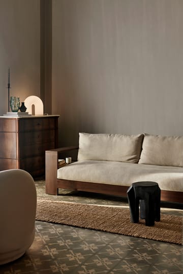 Divano Edre in lino classico - Dark Stained-Natural - Ferm Living
