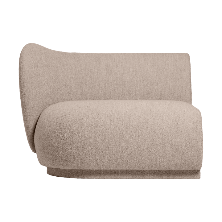 Divano modulare Rico armrest L Soft Bouclé - Natural - Ferm Living