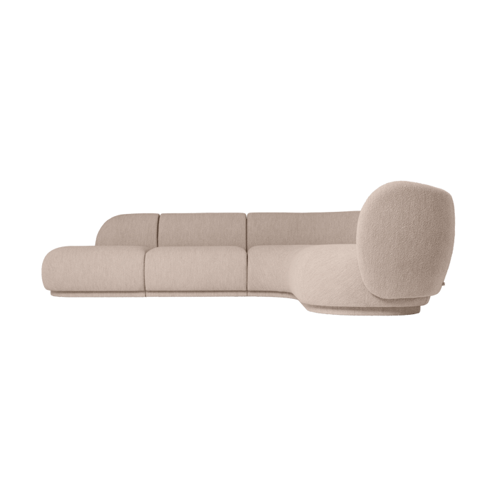 Divano modulare Rico armrest L Soft Bouclé, Natural Ferm Living