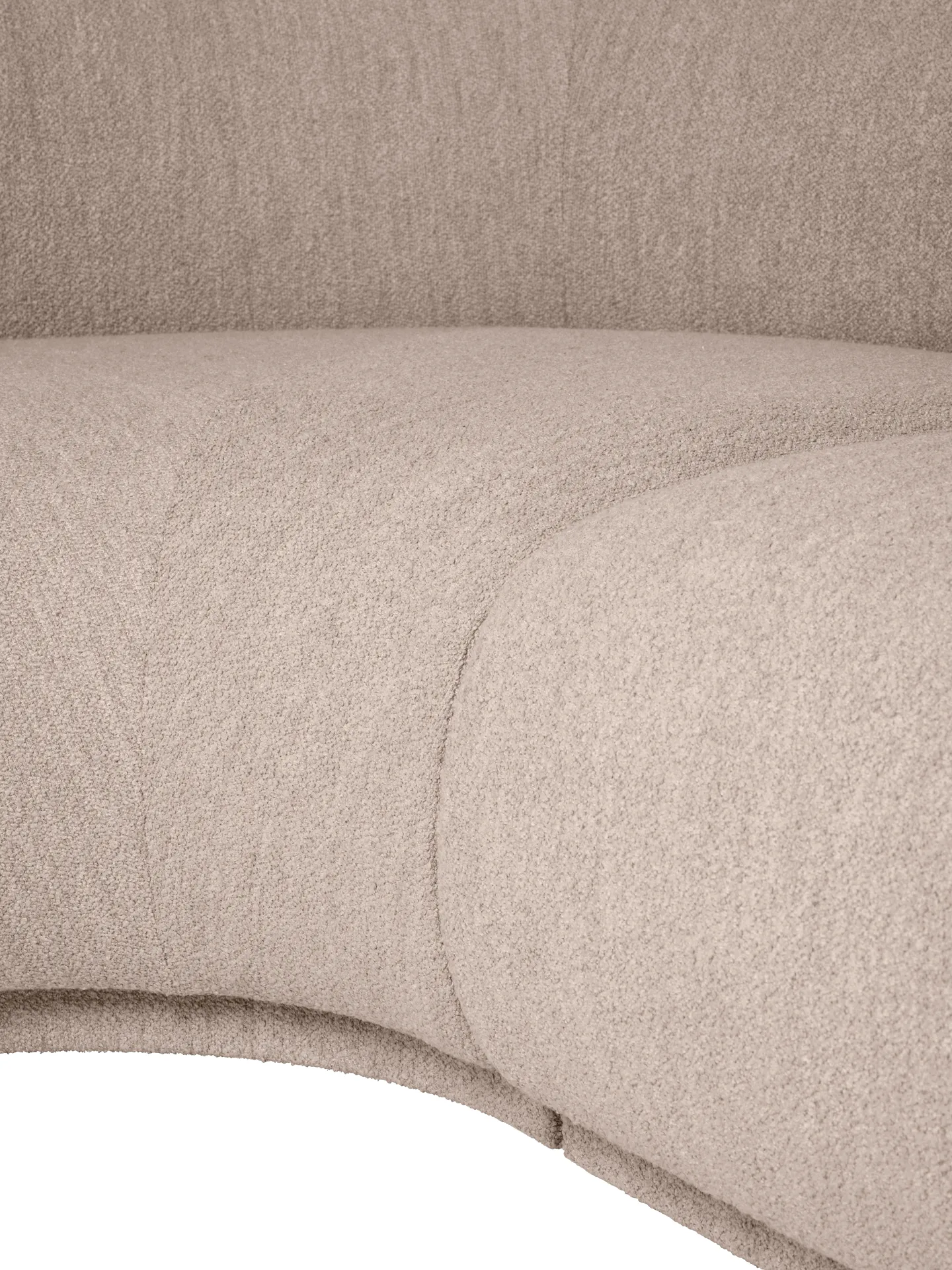 Divano modulare Rico armrest L Soft Bouclé, Natural Ferm Living