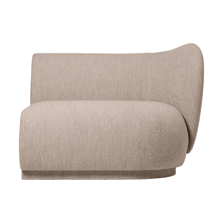 Divano modulare Rico armrest R Soft Bouclé - Natural - Ferm Living