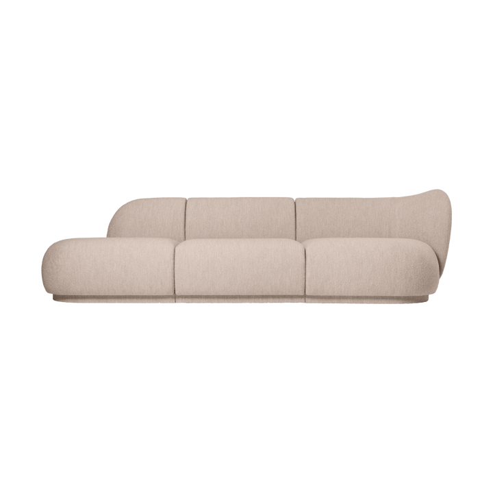 Divano modulare Rico armrest R Soft Bouclé, Natural Ferm Living