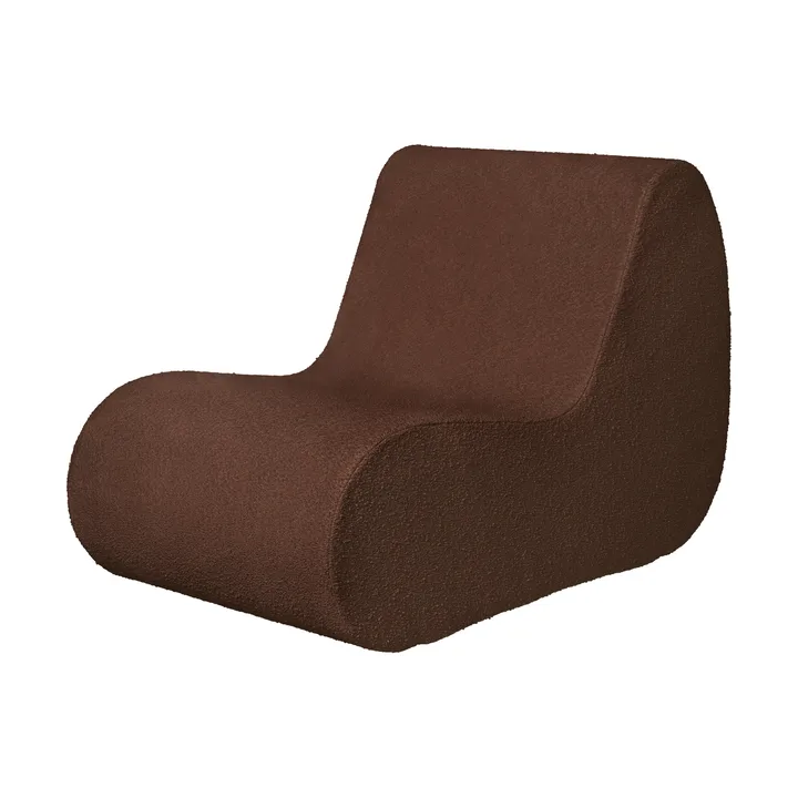 Divano modulare Rouli center module pure bouclé - Marrone castagna - Ferm Living