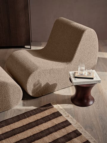 Divano modulare Rouli center module pure bouclé - Sand - ferm LIVING