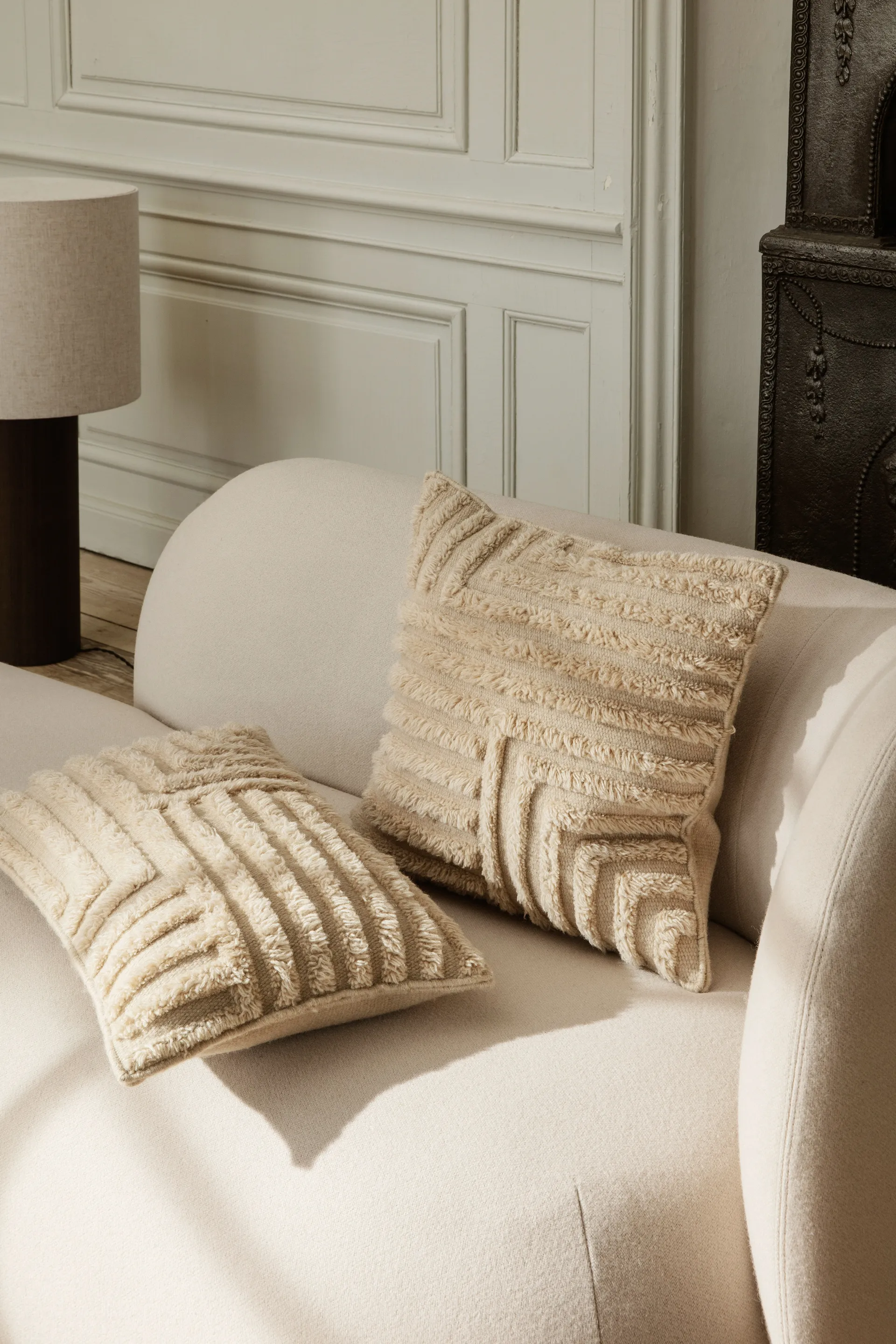 Divano Rico a destra, Brushed off white Ferm Living