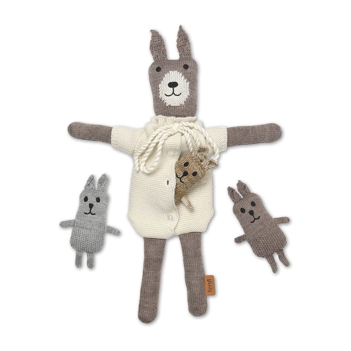 Famiglia di conigli Lee in lana merino, 4 pezzi Ferm Living