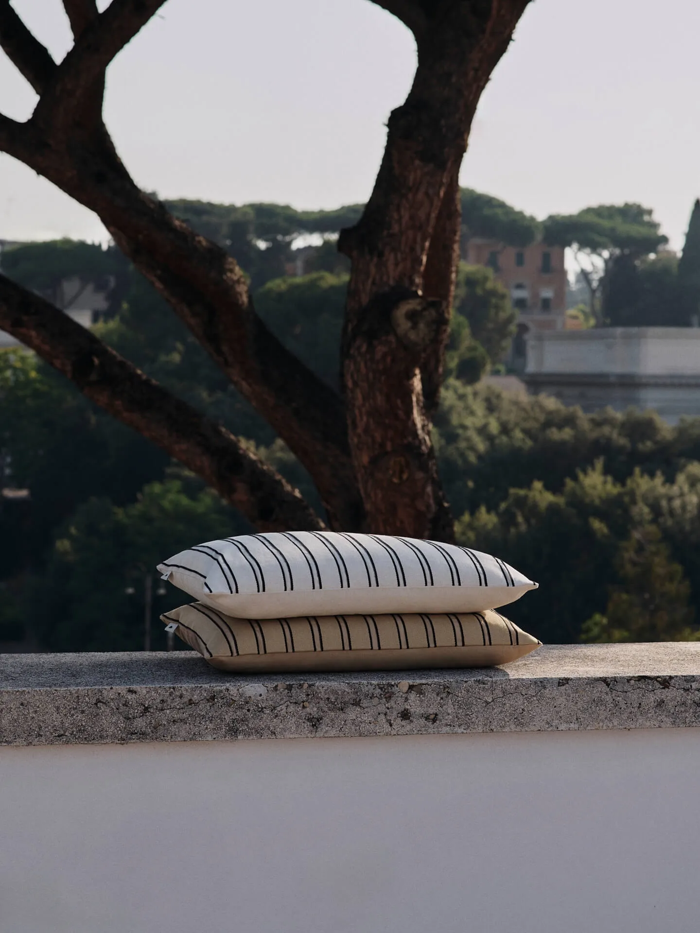 Federa Twill 40x60 cm, Off-white-black Ferm Living