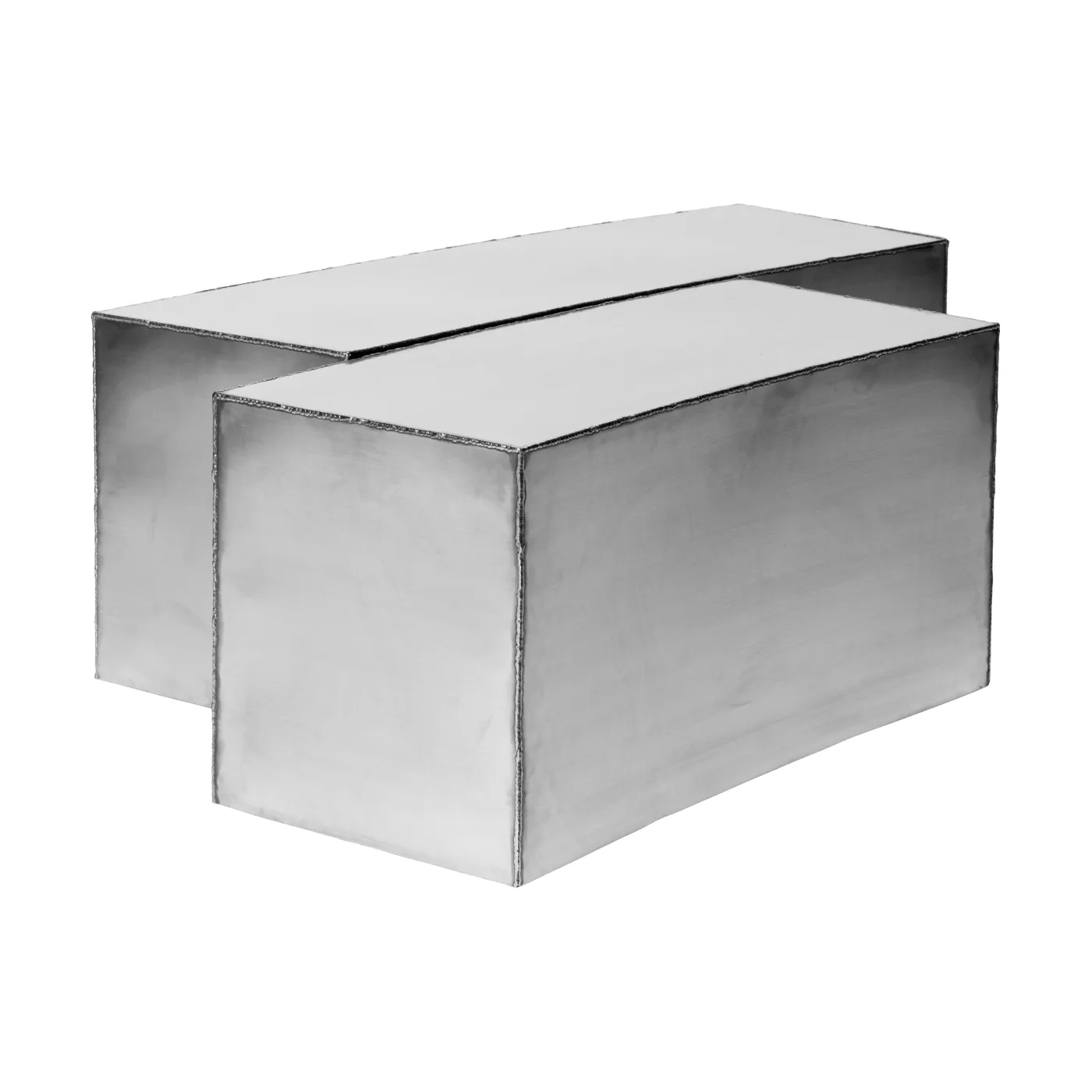 Ferra tavolino da salotto 2 pezzi, Acciaio inox Ferm Living