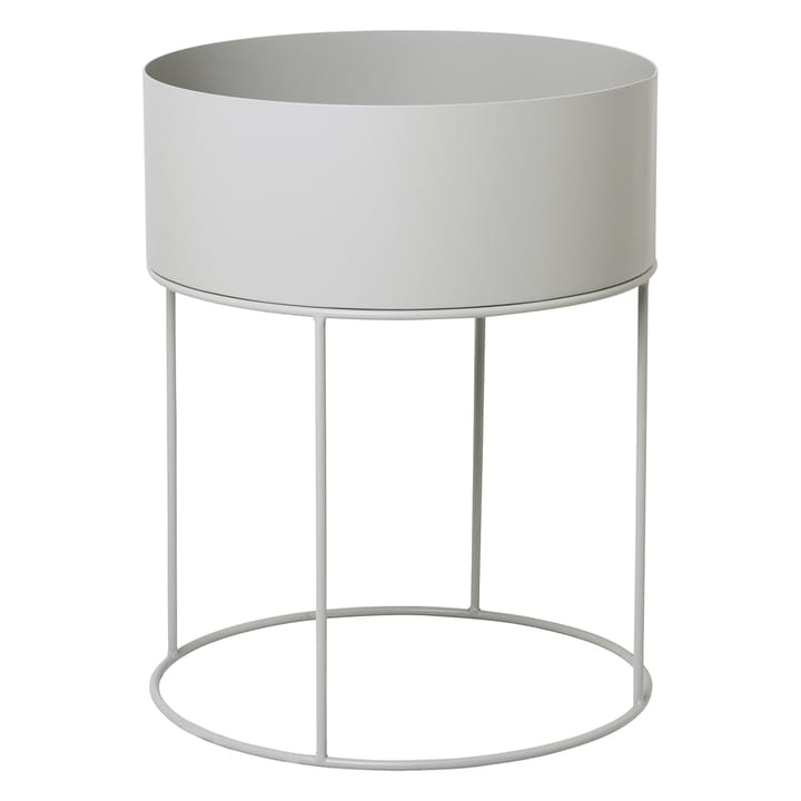 Fioriera Ferm Living rotonda - grigio chiaro - Ferm LIVING