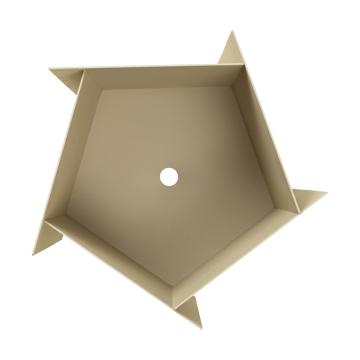 Fioriera Fragma 49x27,5 cm - Cashmere - Ferm Living