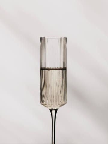 Flute da champagne Ripple 15 cl confezione da 2 - Trasparente - Ferm Living
