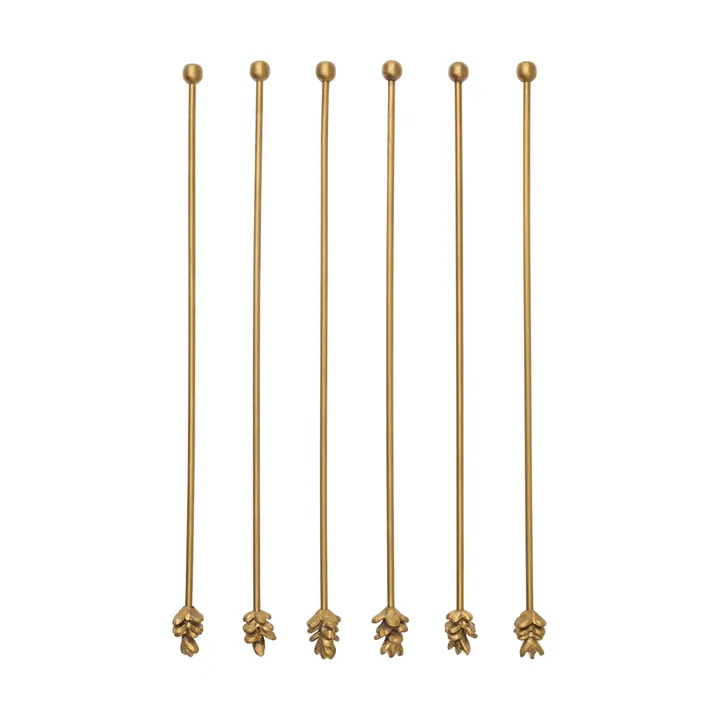 Forest bastoncini per drink 6 pezzi - Ottone - Ferm Living