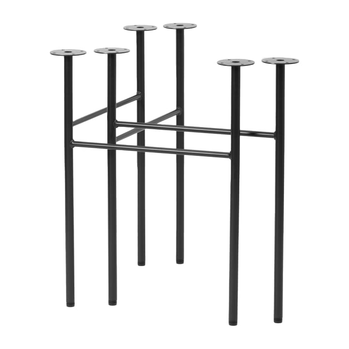 Gambe del tavolo in acciaio Mingle, 2 pezzi - Nero 68 cm - Ferm LIVING