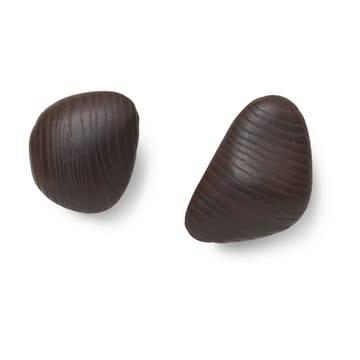 Gancio Cairn, 2 pezzi - Dark Brown - Ferm Living