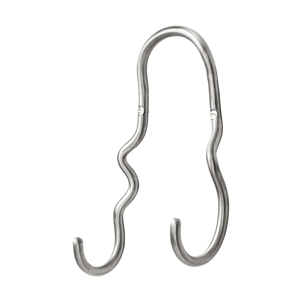 Gancio Curvature doppio, Acciaio inox Ferm Living