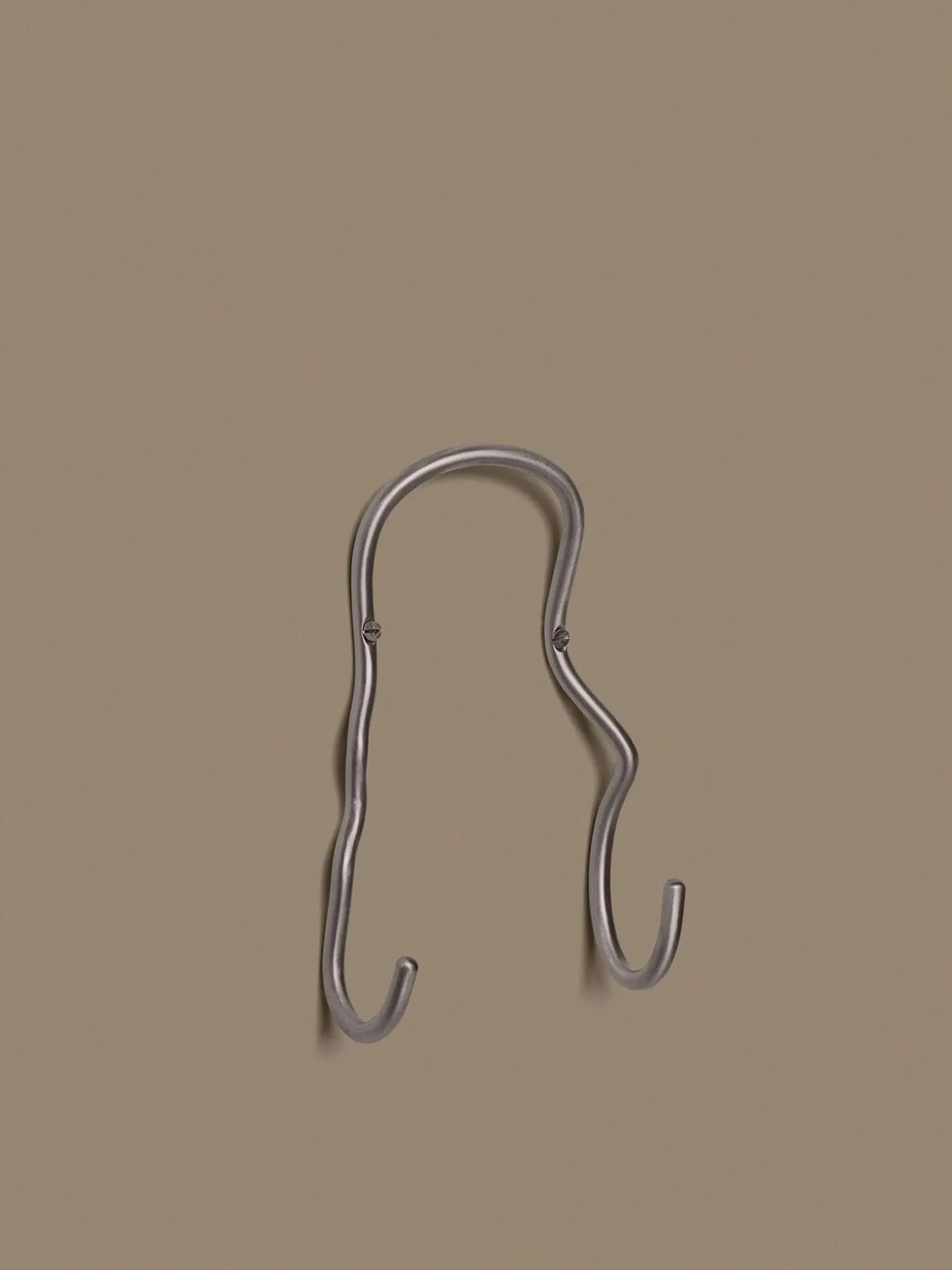 Gancio Curvature doppio, Acciaio inox Ferm Living