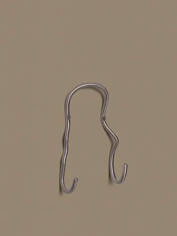 Gancio Curvature doppio - Acciaio inox - Ferm Living