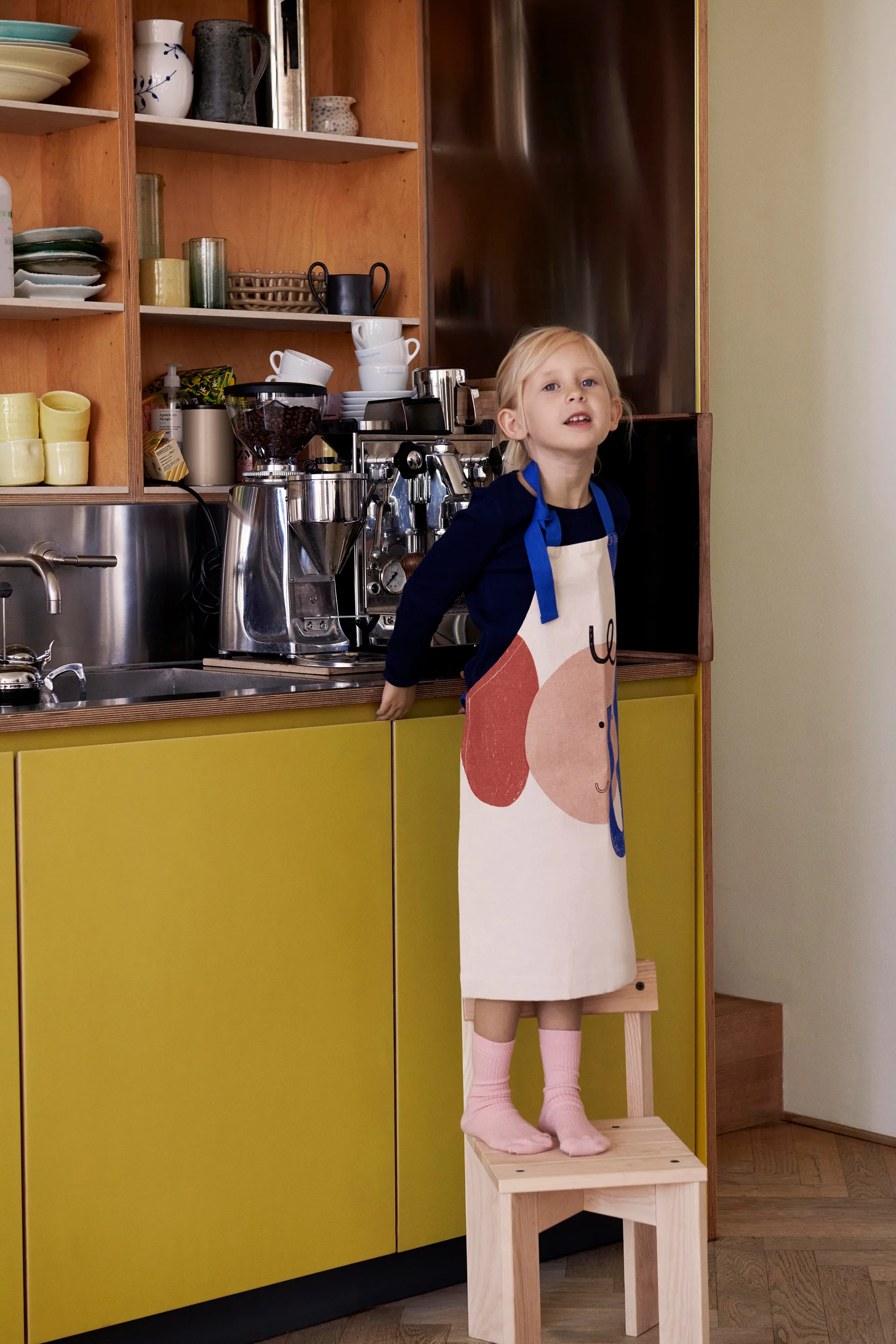Grembiule per bambini Elephant, Bianco sporco Ferm Living