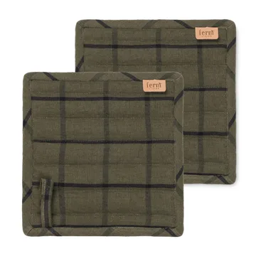 Guanti da forno Hale confezione da 2  - verde-nero - Ferm Living