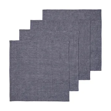 Hale tovagliolo set da 4 - Indigo blue, 35x35 cm - Ferm Living