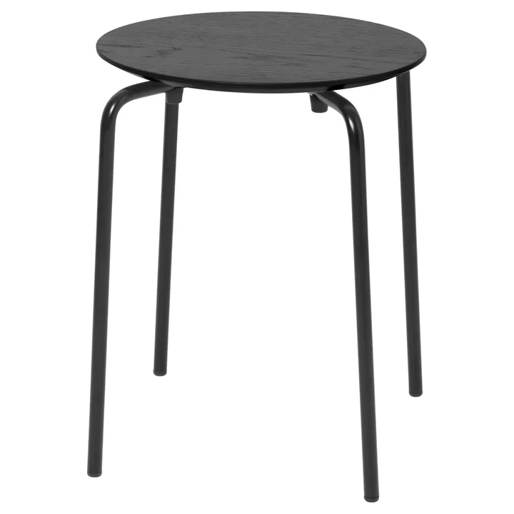 Herman sgabello rotondo - Black, Ø30,5x45 cm - Ferm Living