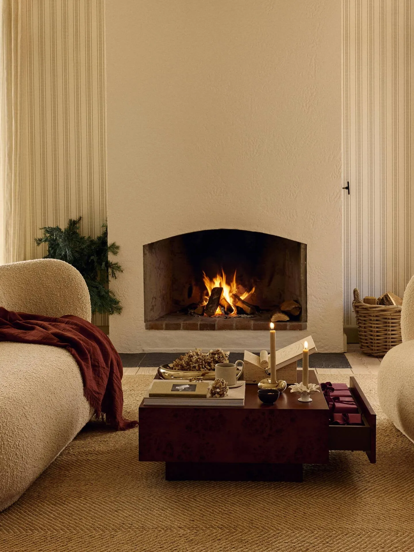Holly Leaf portacandele, Off-white Ferm Living