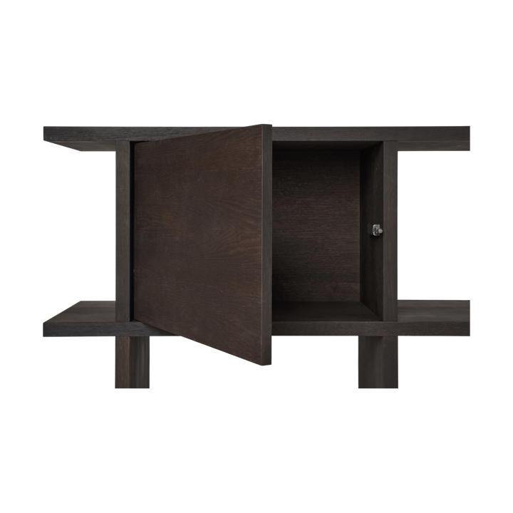 Inserti per libreria Kona con ante, Dark Stained Ferm Living