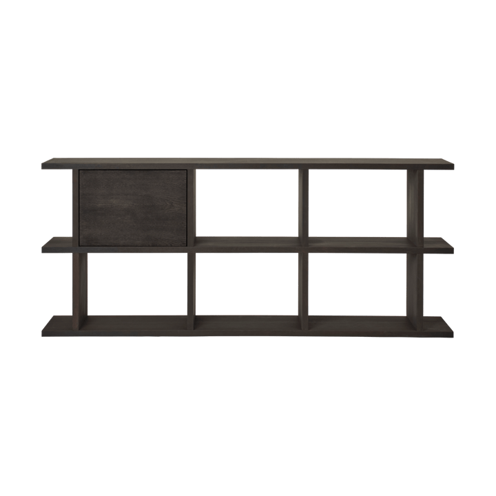 Inserti per libreria Kona con ante, Dark Stained Ferm Living