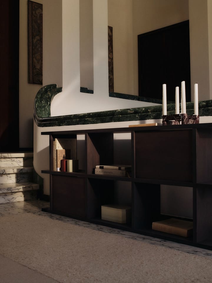 Inserti per libreria Kona con ante, Dark Stained Ferm Living