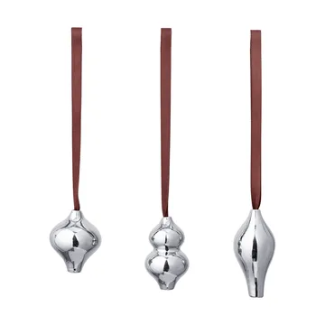 Komo pendenti decorativi, 3 pezzi - Argento - Ferm Living