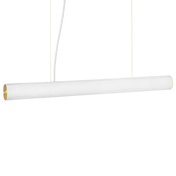 Lampada a sospensione Vuelta 100 cm - Bianco - ottone - Ferm Living