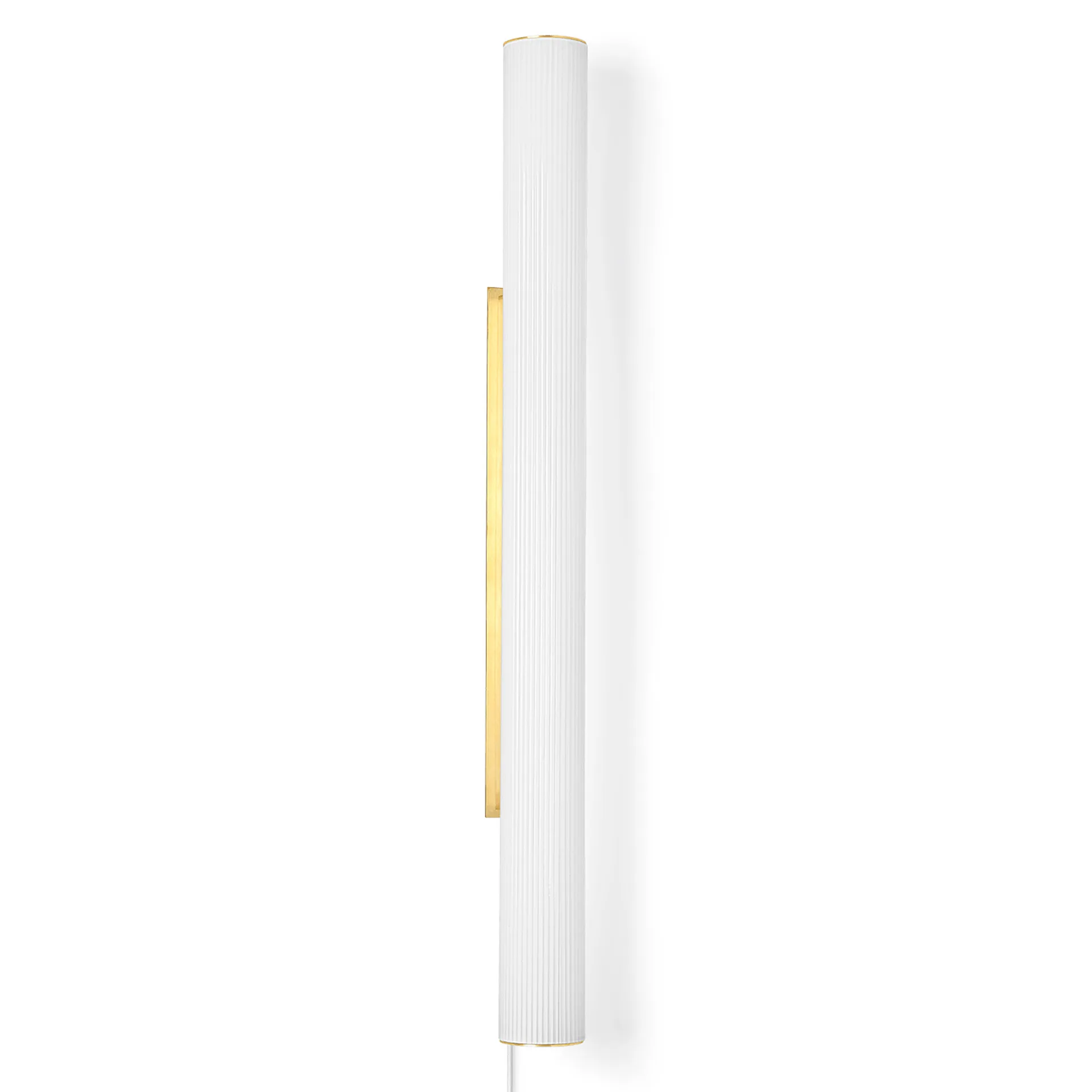 Lampada da muro Vuelta 100 cm, Bianco - ottone Ferm Living