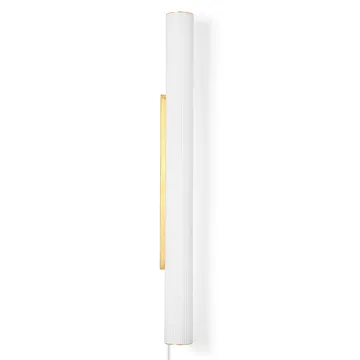 Lampada da muro Vuelta 100 cm - Bianco - ottone - Ferm Living