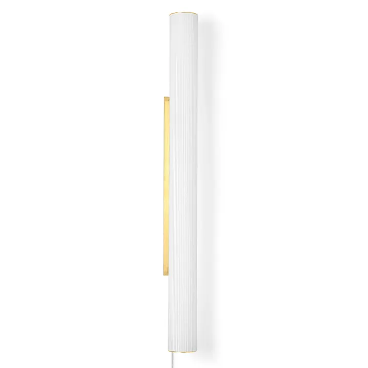 Lampada da muro Vuelta 100 cm - Bianco - ottone - Ferm Living