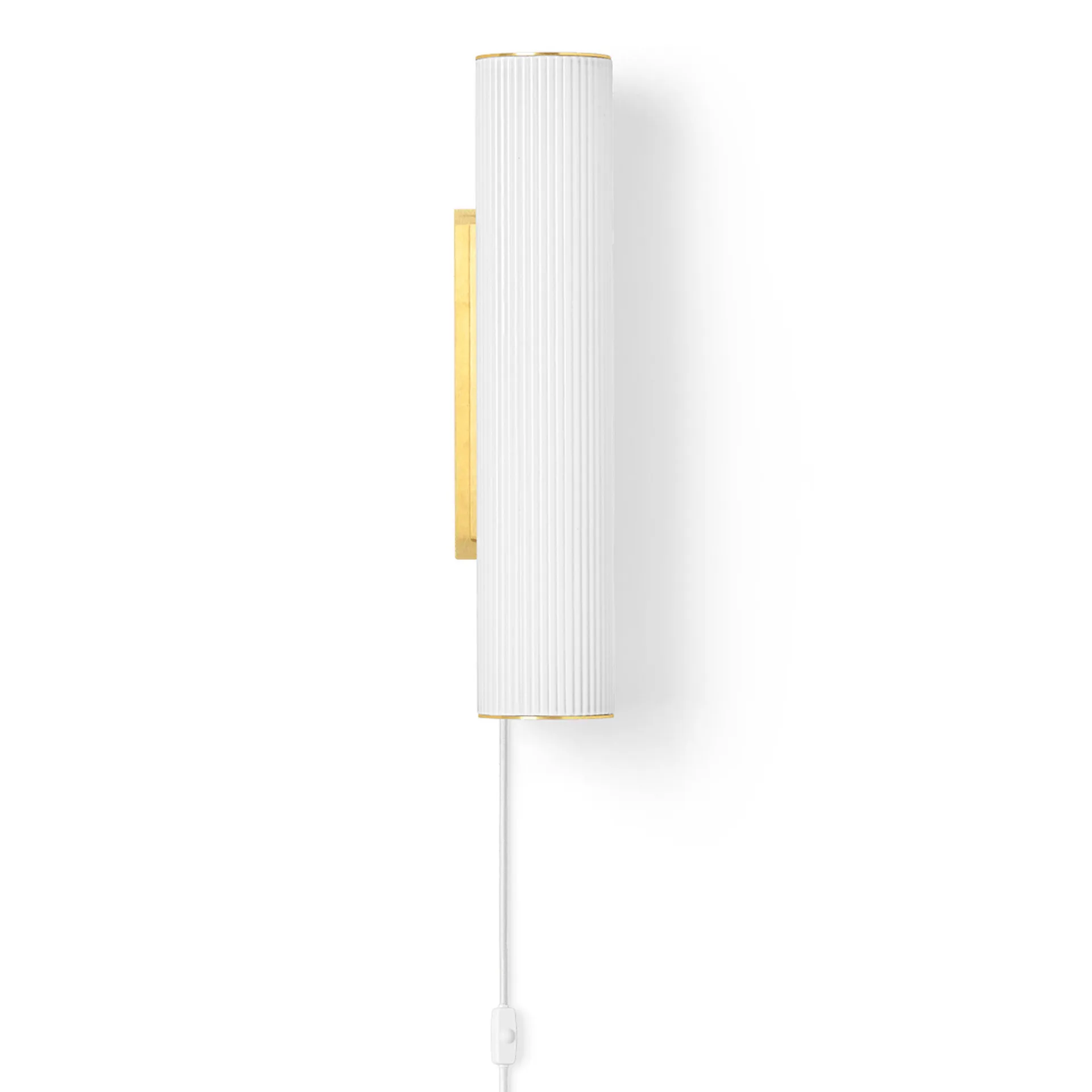 Lampada da muro Vuelta 40 cm, Bianco - ottone Ferm Living