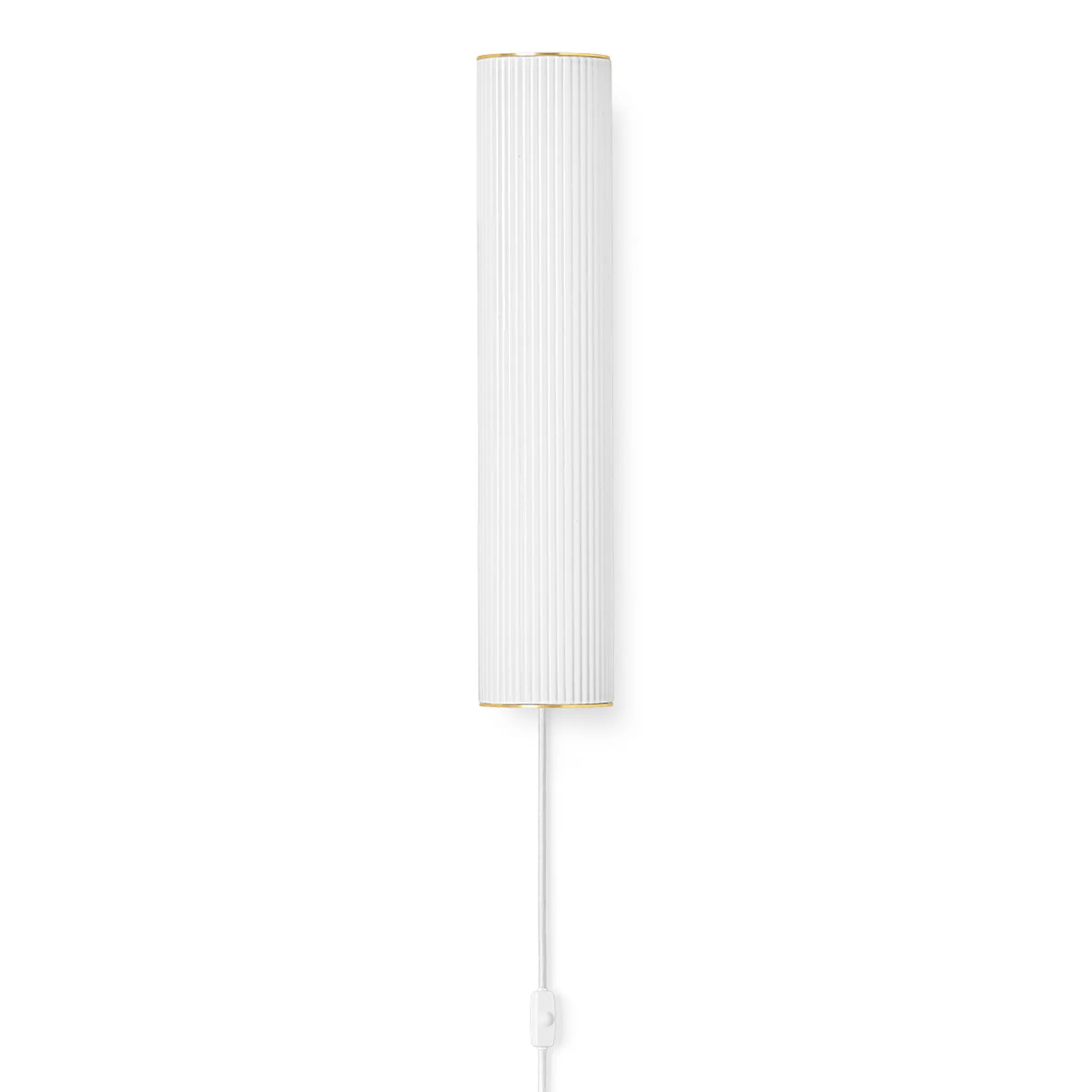 Lampada da muro Vuelta 40 cm, Bianco - ottone Ferm Living